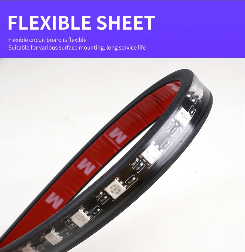 Neon RGB LED Footwell Strip Lights with App & Music Sync Magic