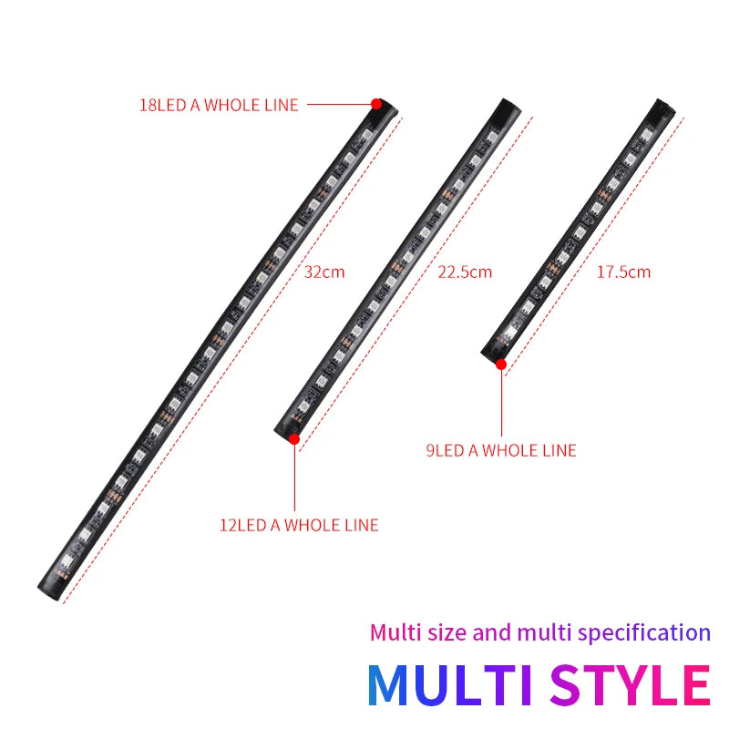Neon RGB LED Footwell Strip Lights with App & Music Sync Magic