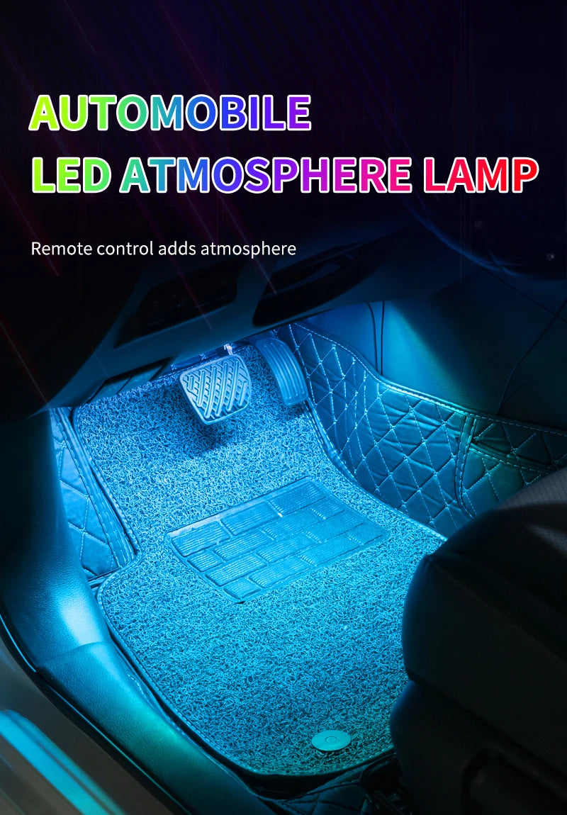 Neon RGB LED Footwell Strip Lights with App &amp; Music Sync Magic