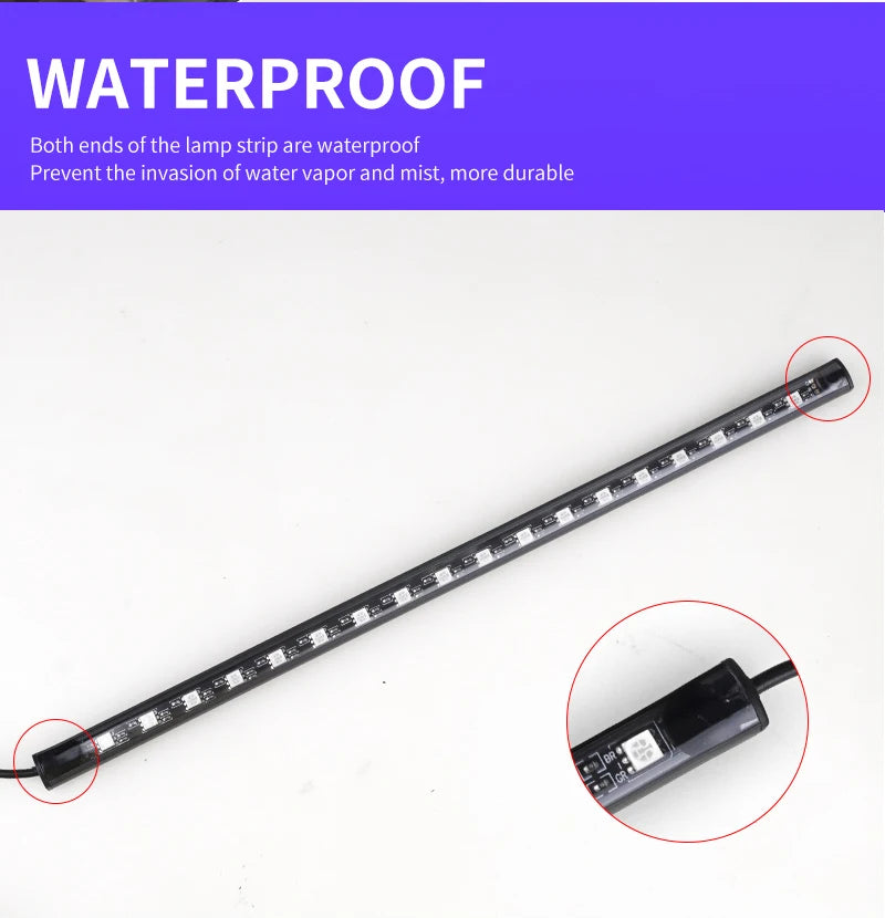 Neon RGB LED Footwell Strip Lights with App &amp; Music Sync Magic