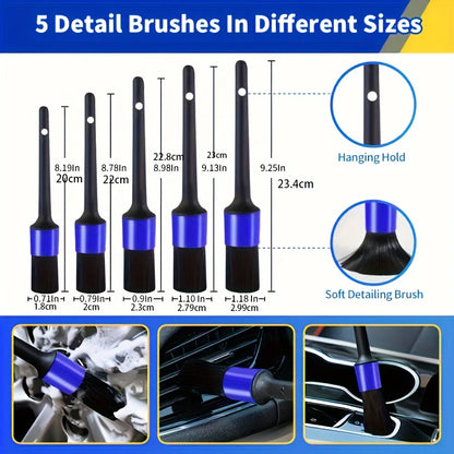 All-in-One 27-Piece RV & Car Wash Arsenal: Ultimate Cleaning Brushes, Tools & Coral Fleece Essentials