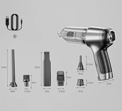 TurboVac 9500PA: Powerful Handheld Wireless Car Vacuum for Spotless Interiors