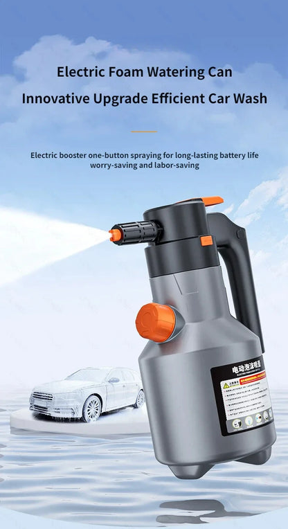 Electric High-Pressure Foam Sprayer for Effortless Auto Detailing