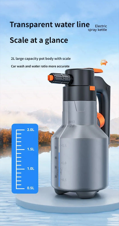 Electric High-Pressure Foam Sprayer for Effortless Auto Detailing