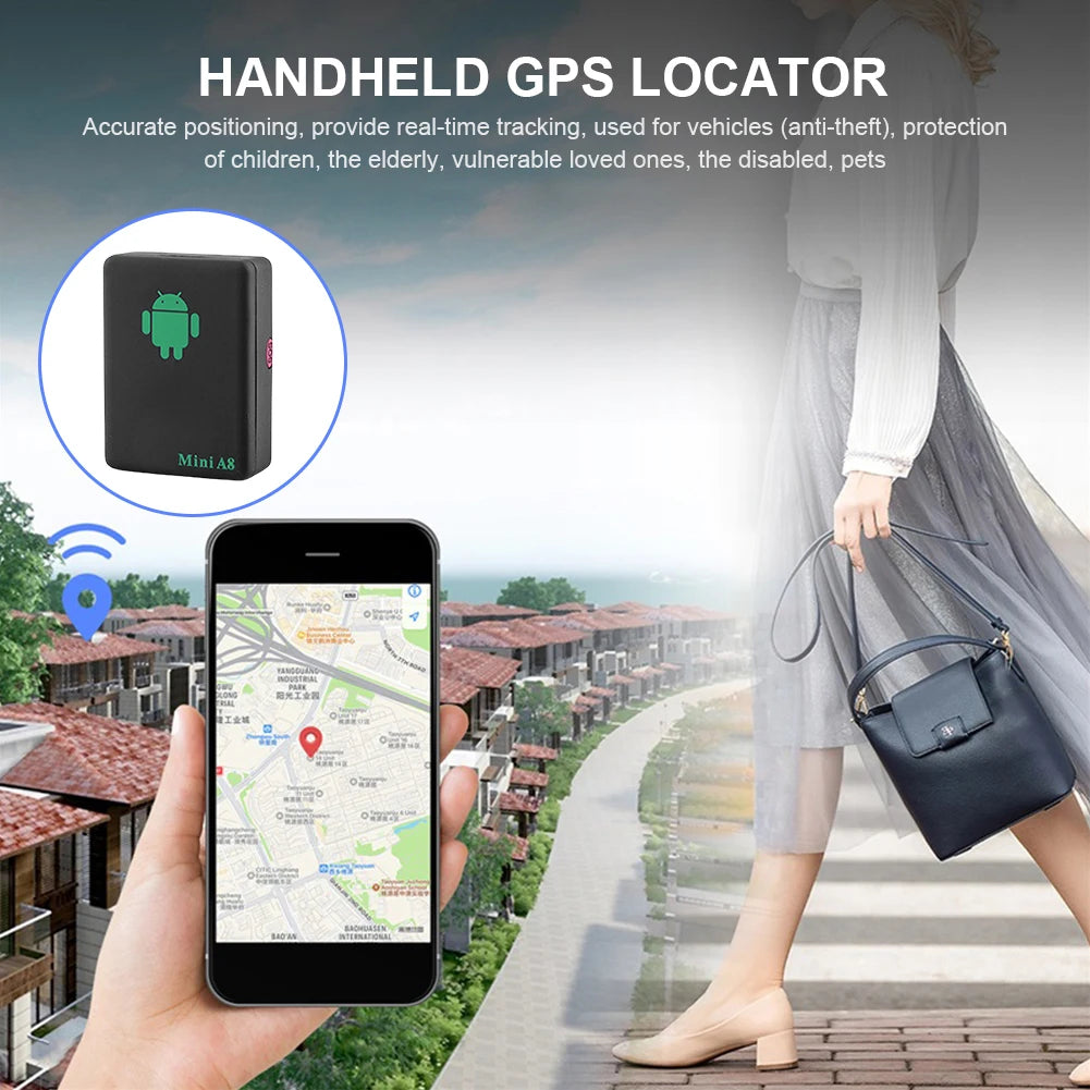 A8 Mini GPS Tracker: Real-Time Car & Anti-Lost Key Finder with Free App & Website Access