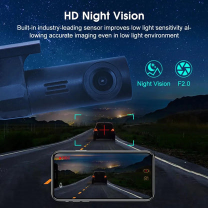 Smart Dash Cam Pro: APP-Controlled 1080P Night Vision DVR for Crystal-Clear Drive Recording
