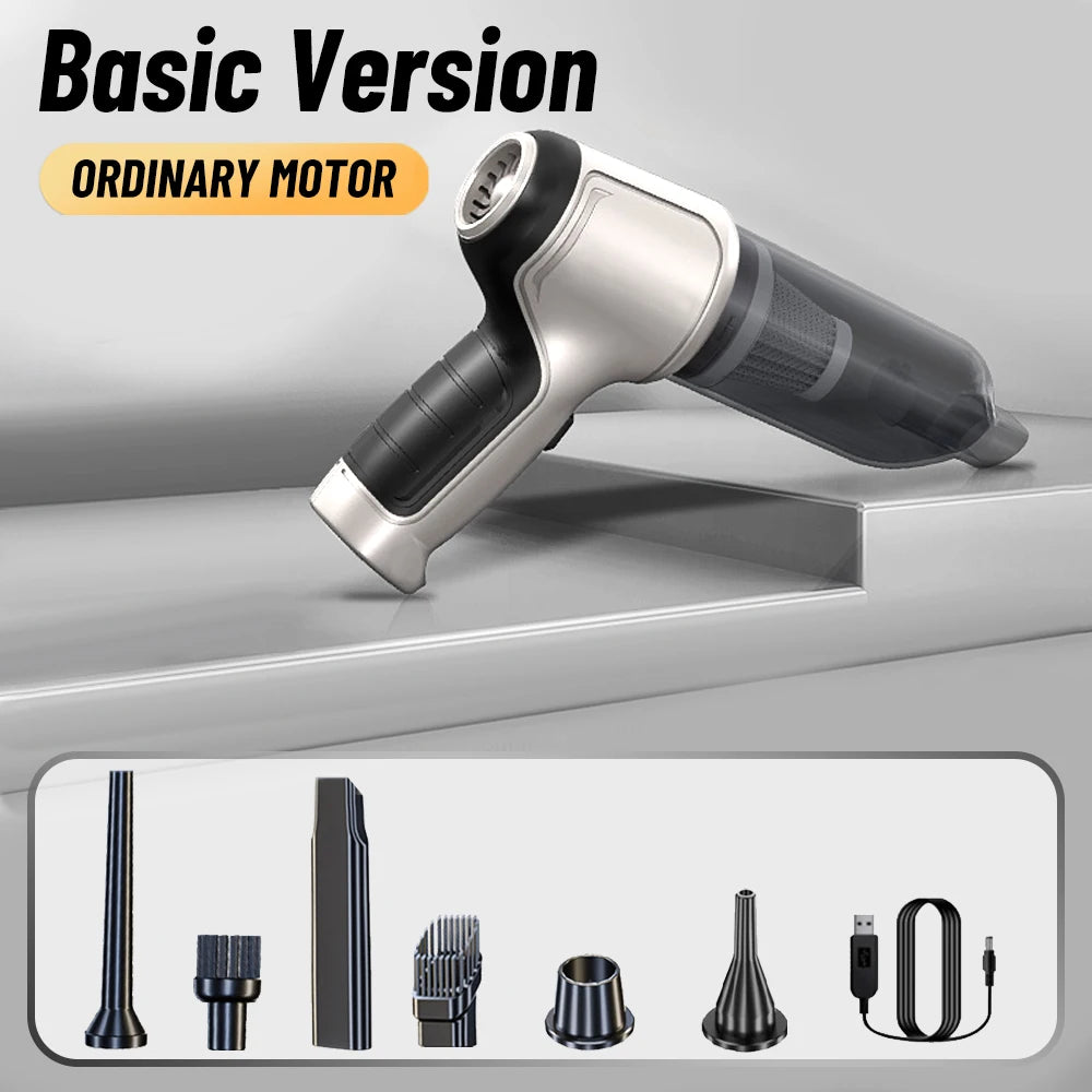 TurboVac 9500PA: Powerful Handheld Wireless Car Vacuum for Spotless Interiors