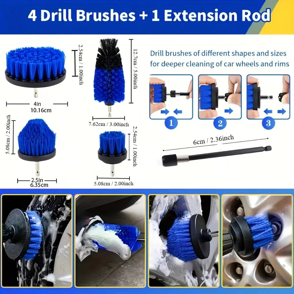 All-in-One 27-Piece RV & Car Wash Arsenal: Ultimate Cleaning Brushes, Tools & Coral Fleece Essentials