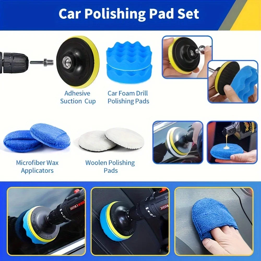 All-in-One 27-Piece RV & Car Wash Arsenal: Ultimate Cleaning Brushes, Tools & Coral Fleece Essentials